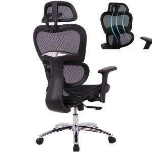 Tilt Recline Office Chair with Headrest and Padded Flip-Up Armrest, Mesh High Back Manager and Executive Chairs Computer Basic Rest Chair up to 250lb