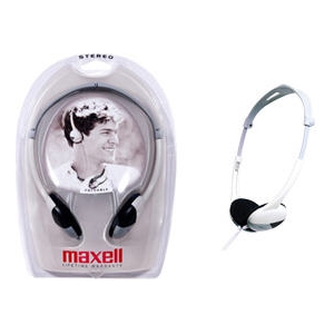 Maxell HP 200 On-Ear Noise Cancelling Headphones - Silver/Black - (190318)