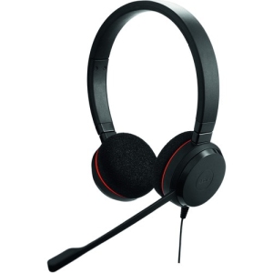 Jabra Evolve 20 Stereo USB Wired Headset with Nosie Cancelling Microphone - Black - (4999-829-209)