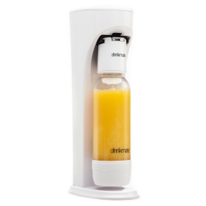 Drinkmate OmniFizz Soda Machine without CO2, Carbonates ANY Drink - Classic White