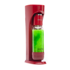 Drinkmate OmniFizz Soda Machine without CO2, Carbonates ANY Drink - Royal Red