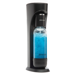 Drinkmate Soda Machine without CO2, Carbonates ANY Drink - Matte Black