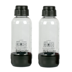Drinkmate 0.5L Carbonating Bottles - Black, 2 Pack