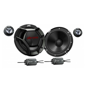 JVC CS-DR601C 6-1/2" 2-Way Component Speakers / 360W Max Power, For Car, Black