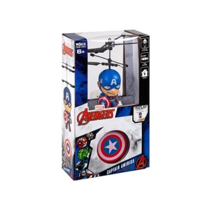 Marvel Licensed Captain America 3.5 Inch Flying Figure IR UFO Big Head Helicopter - 33242