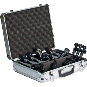 Audix DP5A Professional 5-Piece Drum Microphone Package, XRL Stage Studio Dynamic Mics Kit, 5 Cardioid Hypercardioid Mic Instrument Pack for Kick Snare Rack Toms, Floor Tom Set