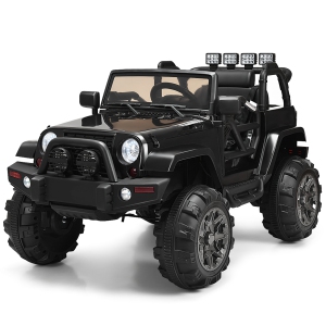 Costway 12V Kids Ride On Truck Car w/Bluetooth Remote Control MP3 Music LED Lights