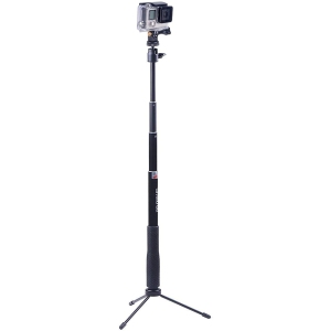 Smatree Selfie Stick with Tripod Stand for GoPro Hero Fusion7/6/5/4/3+/3/2/1/Session/GOPRO HERO 2018/Action Cameras,Ricoh Theta S/V, Compact Cameras and Cell Phones