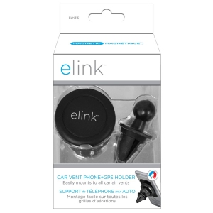 Elink ELK315 Magnetic Cell Phone Holder for Car Ventilation Grid, Black
