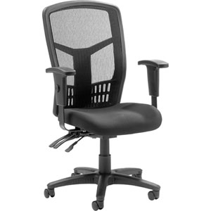 Lorell Executive High-back Mesh Office Chair - Black