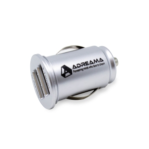 Adreama 2 Port Car Charger - Silver