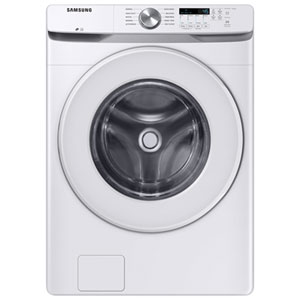 Samsung 5.2 Cu. Ft. (IEC) Front Load Washer with Sanitize Cycle and Turbo/Speed Wash - Energy Star (WF45T6000AW/A5) - White