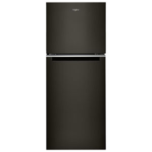Whirlpool 24" 11.6 Cu. Ft. Top Freezer Refrigerator with LED Lighting (WRT312CZJV) - Black Stainless