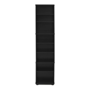 Furinno JAYA Engineered Wood Space Saving Multimedia Storage Tower in Espresso