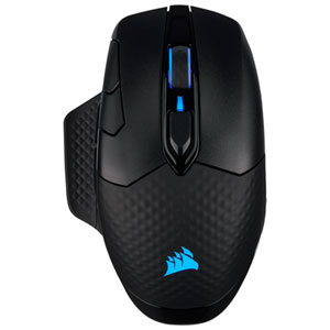 Souris de jeu optique sans fil Corsair Dark Core RGB Pro 18000 DPI - Noir