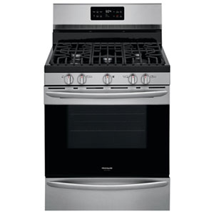 Frigidaire Gallery 30" 5.0 Cu. Ft. Fan Convection 5-Burner Gas Range (GCRG3038AF) - Stainless Steel