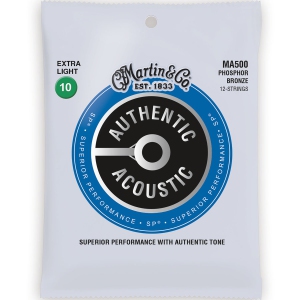 Martin Authentic SP Acoustic Guitar Strings - 12 String, 92/8, Extra Light