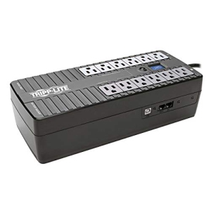 Tripp Lite 850VA UPS Battery Backup, LCD, 425W Eco Green, USB, RJ11, 12 Outlets (ECO850LCD)