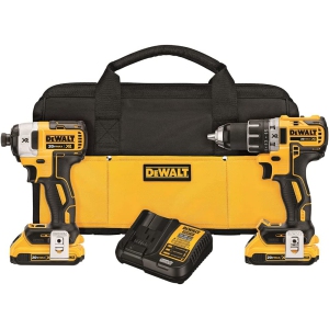 NEW - DEWALT DCK283D2 20-Volt MAX Brushless Compact Drill + 3-speed Impact Driver Combo Kit (2-Tool)