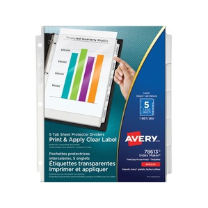 Avery 78613 Index Maker View Divider with Clear Labels (78613)