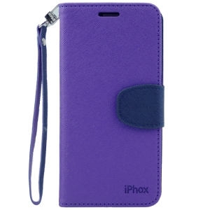 Samsung S6 Iphox Flip Case, Purple