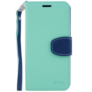 Samsung S6 Iphox Flip Case, Teal