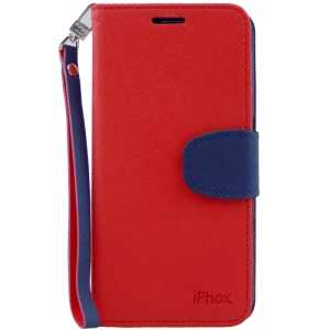 Samsung S6 Iphox Flip Case, Red
