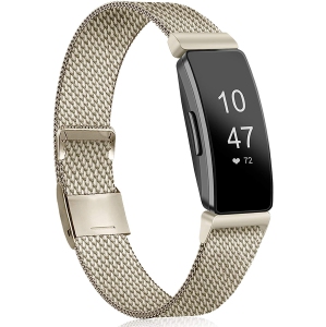 Metal Replacement Bands Compatible with Fitbit Inspire HR Bands/Inspire Band, Adjustable Stainless Metal Wristband Bracelet Straps for Fitbit Inspire HR Fitness Tracker LARGE