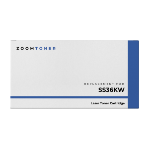 Zoomtoner Compatible EPSON SS36KW (LC-7WBN) Label Tape Maker Black on White