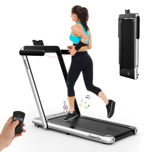 Gymax Motorized Treadmill Folding Under Desk Electric Treadmill