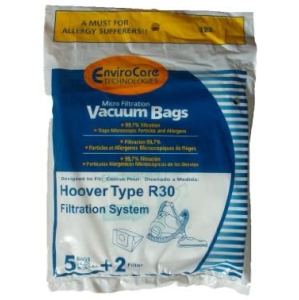 10 Hoover R30 Allergy Vacuum BAG + Filters, Canister Vacuum Cleaners, 40101002, S1361, Type R30 Bags