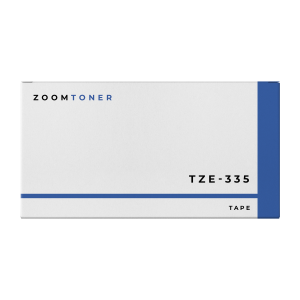 ~Brand New Original BROTHER TZE-335 White and Black Label Tape