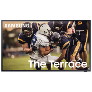 Samsung The Terrace 65" 4K UHD HDR10 QLED 120Hz Tizen Outdoor Smart TV (QN65LST7TAFXZC) - 2020 - Titan Black - Great for Streaming & Gaming