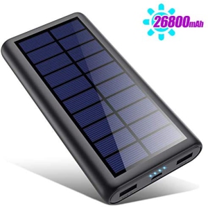 Solar Charger 26800mah, Kilponen Solar Power Bank Portable Charger High Capacity Solar Phone Charger External Backup
