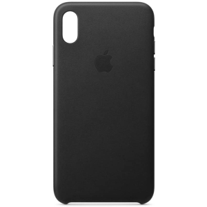 apple iphone xs max leather case black