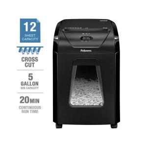 Powershred 1200C/12C Cross-cut Shredder, Cross-Cut Paper Shreds 12 sheets per pass