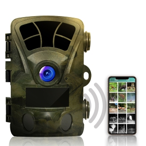 Rexing H2 4K Wi-Fi Trail Camera with Ultra Night Vision for Hunting Games and Wildlife Monitoring