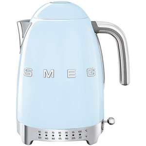 Smeg 50's Style Programmable Electric Kettle - 1.7L - Pastel Blue