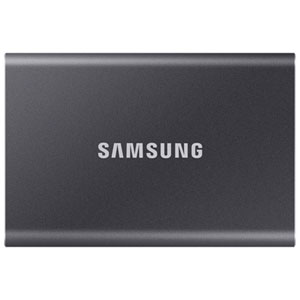 Samsung T7 2TB USB 3.2 External Solid State Drive (MU-PC2T0T/AM) - Grey - English
