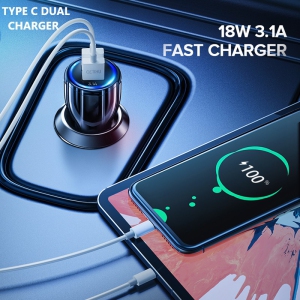 GETIHU 18W 3.1A FAST CAR CHARGE 3.0 Universal Dual USB FOR TYPE-C (FREE SHIPPING)