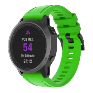 StrapsCo Silicone Rubber Watch Band Strap for Garmin Fenix 6S & Fenix 5S - Green