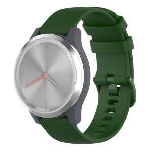 StrapsCo Silicone Rubber Watch Band Strap for Garmin Vivomove 3S & Vivoactive 4S - Green
