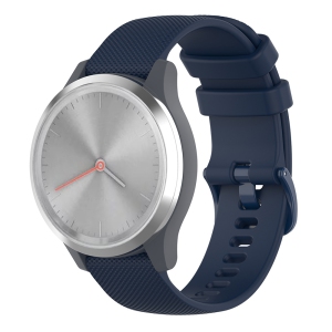 StrapsCo Silicone Rubber Watch Band Strap for Garmin Vivomove 3S & Vivoactive 4S - Navy Blue