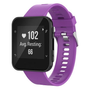StrapsCo Silicone Rubber Watch Band Strap for Garmin Forerunner 30 & 35 - Purple