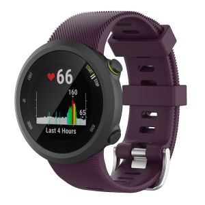 StrapsCo Silicone Rubber Watch Band Strap for Garmin Forerunner 45 & Swim 2 - Purple