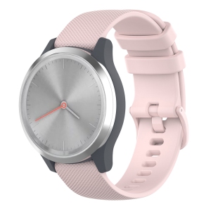 StrapsCo Silicone Rubber Watch Band Strap for Garmin Vivomove 3S & Vivoactive 4S - Pink