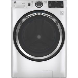 GE 5.5 Cu. Ft. (IEC) Front Load Washer with Sanitize with Oxi, UltraFresh Vent, Steam, Microban, and Wi-Fi - Energy Star (GFW550SMNWW) - White