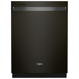 Whirlpool 24" 47dB Front-Control Dishwasher with Third Rack (WDT750SAKV) - Black Stainless
