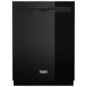 Maytag 24" 50dB Front-Control PowerBlast Heated Dry Dishwasher (MDB4949SKB) - Black