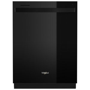 Whirlpool 24" 47dB Front-Control Dishwasher with Third Rack (WDT750SAKB) - Black